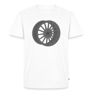 Bord - T-shirt Premium bio Homme - blanc - Devant - Nico (187cm)