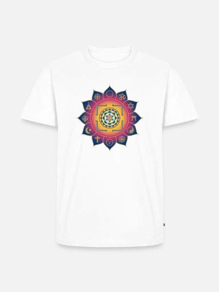 Magische Schutzsymbole - Männer Premium Bio T-Shirt - Weiß