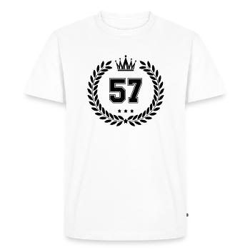 Armoiries 57 - T-shirt Premium bio Homme - blanc - Devant - Nico (187cm)