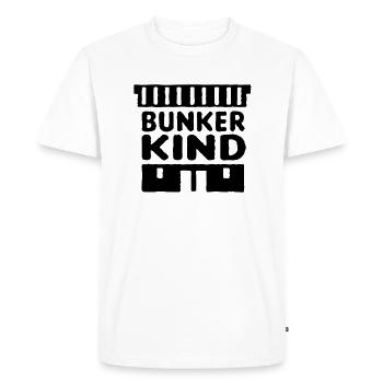 rzhw_bunker-kind-mc - Men's Premium Organic T-Shirt - white - Front - Nico (187cm)