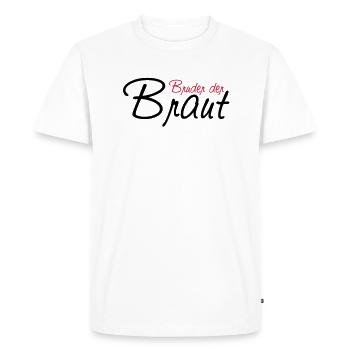 bruder_der_braut - T-shirt Premium bio Homme - blanc - Devant - Nico (187cm)