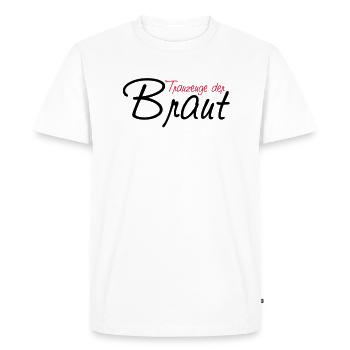 trauzeuge_der_braut - T-shirt Premium bio Homme - blanc - Devant - Nico (187cm)