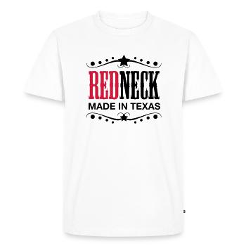 redneck_f2 - Men's Premium Organic T-Shirt - white - Front - Nico (187cm)