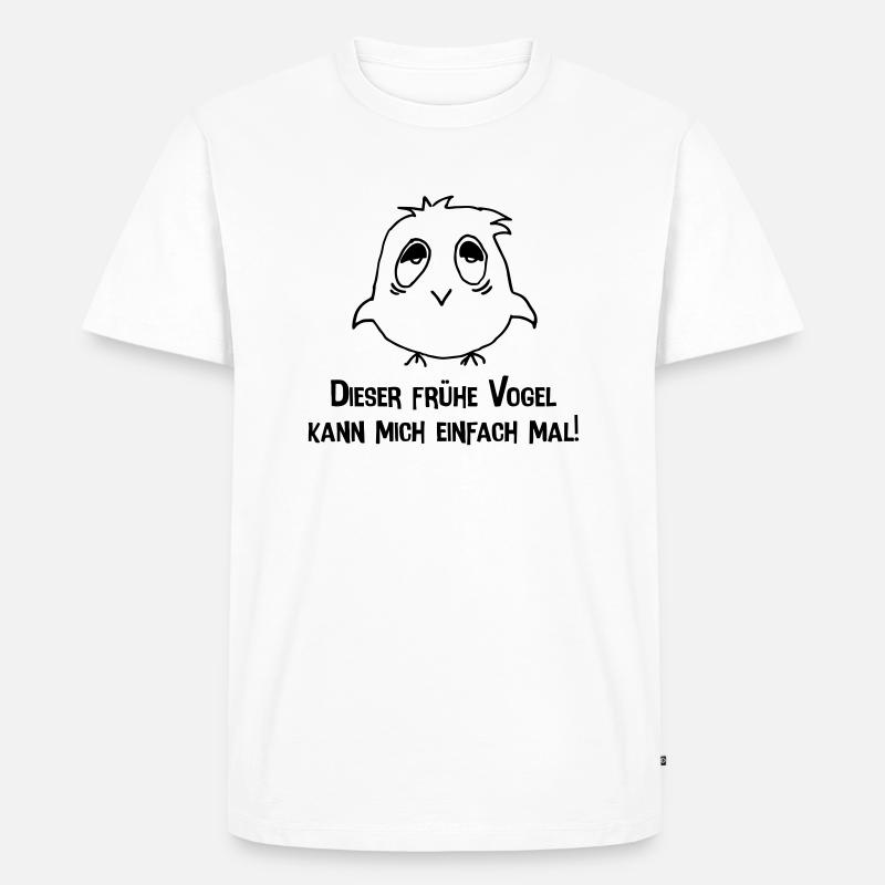 vogel - Männer Premium Bio T-Shirt - Weiß