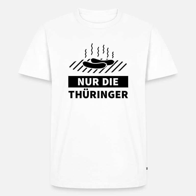 Thüringer Bratwurst - Männer Premium Bio T-Shirt - Weiß