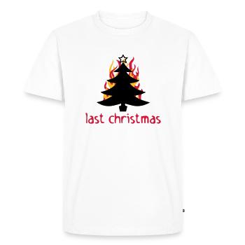 last christmas - T-shirt Premium bio Homme - blanc - Devant - Nico (187cm)