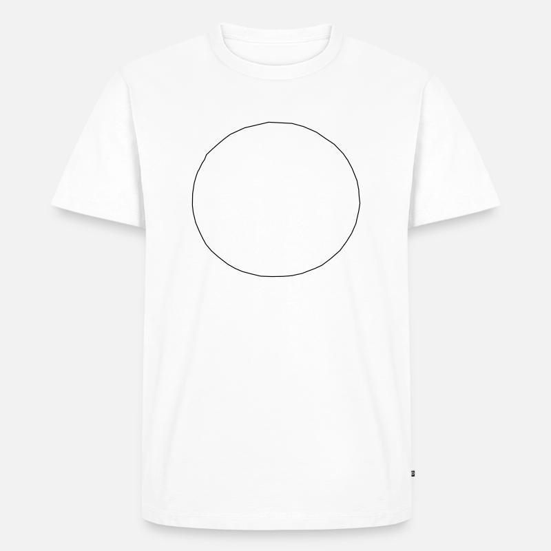 Kreis - Männer Premium Bio T-Shirt - Weiß