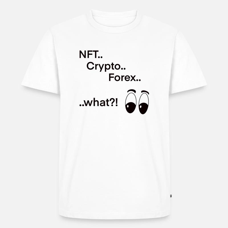 NFT Crypto Forex - Männer Premium Bio T-Shirt - Weiß
