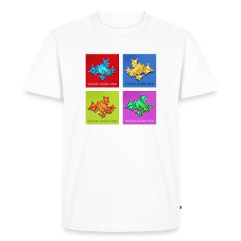 Grenouille à fléchettes empoisonnées - T-shirt Premium bio Homme - blanc - Devant - Nico (187cm)