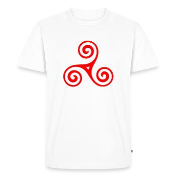 Symbole celtique - T-shirt Premium bio Homme - blanc - Devant - Nico (187cm)