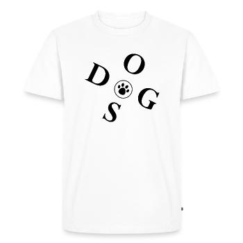 Hund Dog - Men's Premium Organic T-Shirt - white - Front - Nico (187cm)