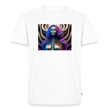 Biomechanical Woman - Men's Premium Organic T-Shirt - white - Front - Nico (187cm)