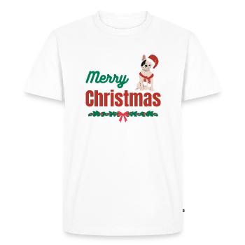 Love Dogs - Christmas Pets Design - T-shirt Premium bio Homme - blanc - Devant - Nico (187cm)