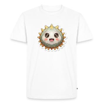 Amateur de poissons-globes - T-shirt Premium bio Homme - blanc - Devant - Nico (187cm)