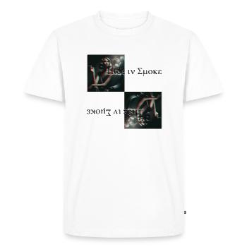 Cacher Dans La Fumée, Femme Esthétique, Fumer, Police - T-shirt Premium bio Homme - blanc - Devant - Nico (187cm)