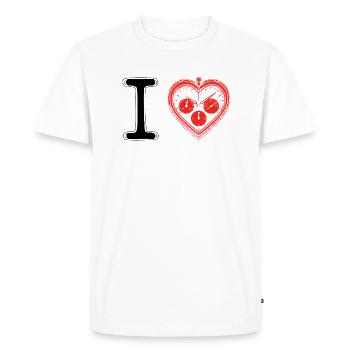 Live Laugh Chronolove - Men's Premium Organic T-Shirt - white - Front - Nico (187cm)
