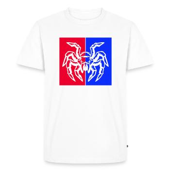 araignée araignée - T-shirt Premium bio Homme - blanc - Devant - Nico (187cm)