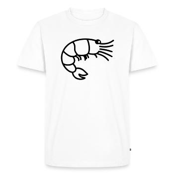 Shrimp - Men's Premium Organic T-Shirt - white - Front - Nico (187cm)