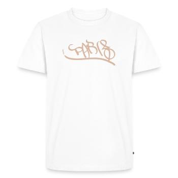 Paris Street Art Hoodie Streetart Paris - Männer Premium Bio T-Shirt - Weiß - Vorne - Nico (187cm)