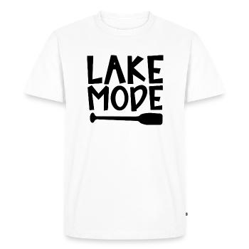 Pagaie d’aventure en mode lacConception de motivation - T-shirt Premium bio Homme - blanc - Devant - Nico (187cm)
