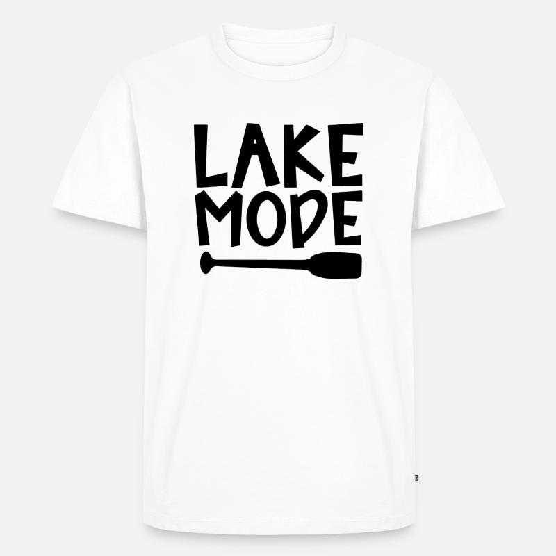 Lake Mode Adventure PaddleMotivation Design - Men's Premium Organic T-Shirt - white