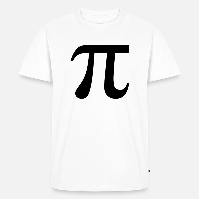 PI - Männer Premium Bio T-Shirt - Weiß