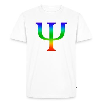 psychologie - T-shirt Premium bio Homme - blanc - Devant - Nico (187cm)