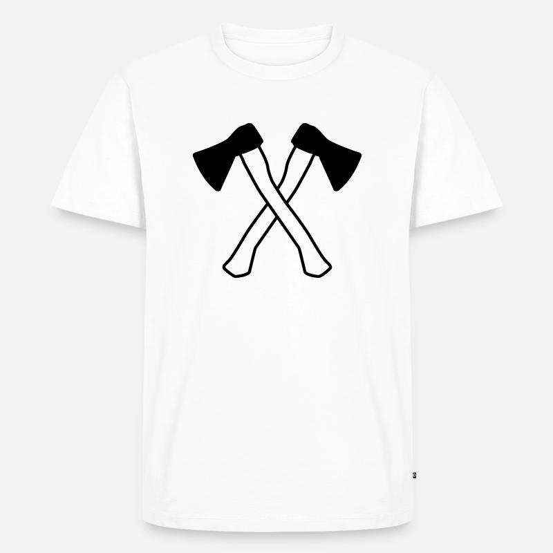 aexte design - Männer Premium Bio T-Shirt - Weiß
