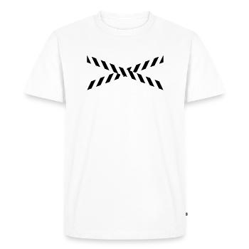 Conception de modèle de bande de police - T-shirt Premium bio Homme - blanc - Devant - Nico (187cm)