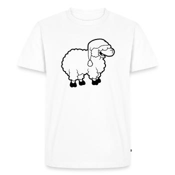 Sommeil mouton dormeur - T-shirt Premium bio Homme - blanc - Devant - Nico (187cm)