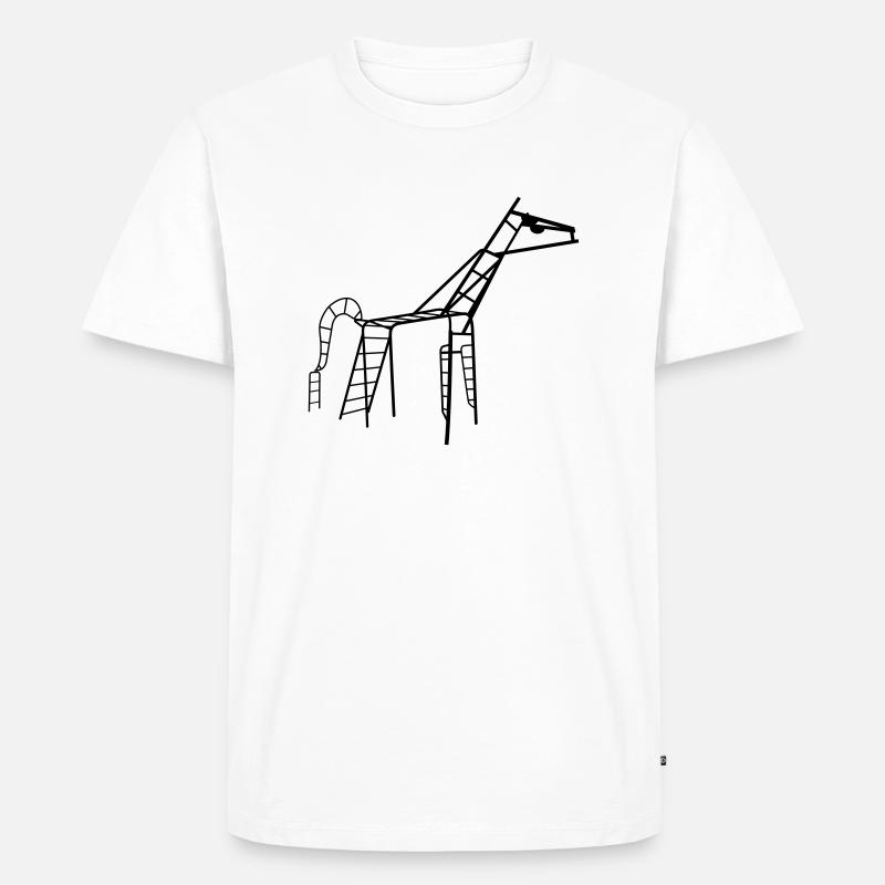 Gdansker Pferd einfarbig - Männer Premium Bio T-Shirt - Weiß