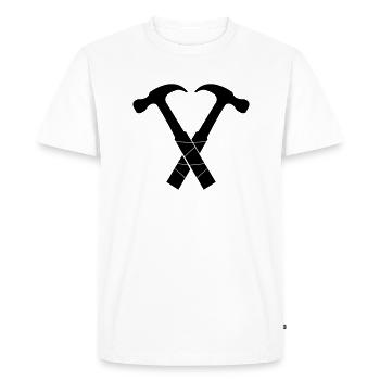 Hammer - Men's Premium Organic T-Shirt - white - Front - Nico (187cm)