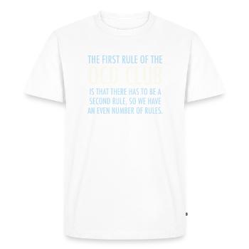 OCD Club - Men's Premium Organic T-Shirt - white - Front - Nico (187cm)