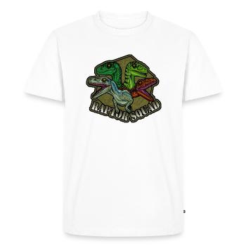raptor squad - T-shirt Premium bio Homme - blanc - Devant - Nico (187cm)