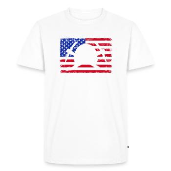 Mineurs de charbon Mineurs souterrains Exploitation minière - T-shirt Premium bio Homme - blanc - Devant - Nico (187cm)