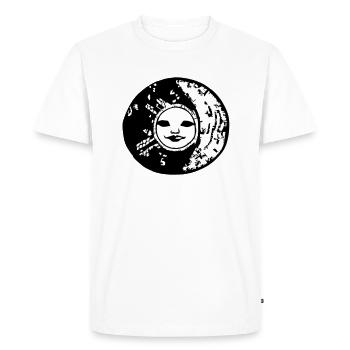 Soleil Lune Mosaïque Astrologie Symbole Vecteur 03 - T-shirt Premium bio Homme - blanc - Devant - Nico (187cm)
