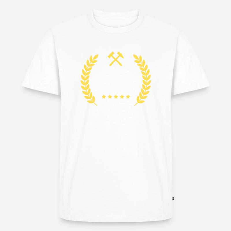 Mitarbeiter des Monats - Männer Premium Bio T-Shirt - Weiß