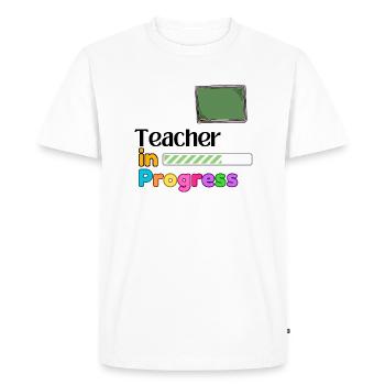 Enseignant en cours Cadeau parfait - T-shirt Premium bio Homme - blanc - Devant - Nico (187cm)