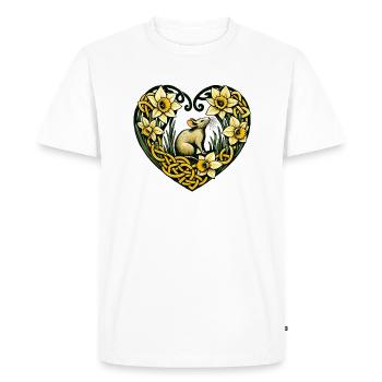 L’amour des rongeurs - T-shirt Premium bio Homme - blanc - Devant - Nico (187cm)