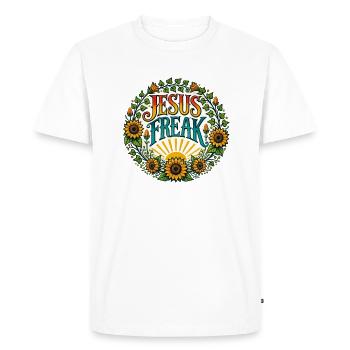 Jesus Freak - Men's Premium Organic T-Shirt - white - Front - Nico (187cm)