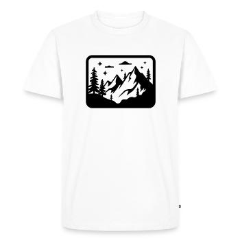 Berg Schwarz - T-shirt Premium bio Homme - blanc - Devant - Nico (187cm)