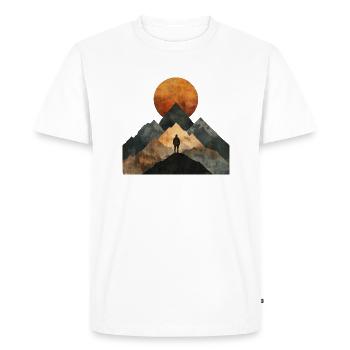 Perfect gift for endurance athletes - Men's Premium Organic T-Shirt - white - Front - Nico (187cm)