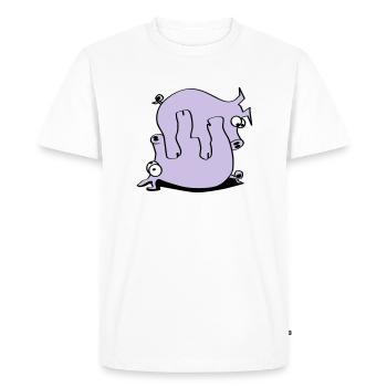 Filth - T-shirt Premium bio Homme - blanc - Devant - Nico (187cm)
