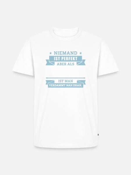Funshirt Professor - Männer Premium Bio T-Shirt - Weiß