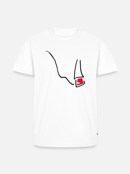 cigarette_01 - Männer Premium Bio T-Shirt - Weiß
