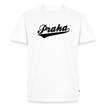 Praha - T-shirt Premium bio Homme - blanc - Devant - Nico (187cm)