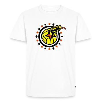 volleyball waterpolo snake language logo club - Men's Premium Organic T-Shirt - white - Front - Nico (187cm)