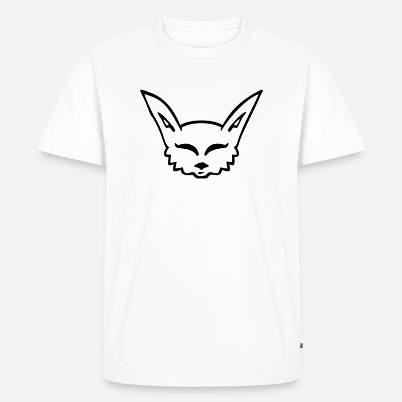 Fuchs - Männer Premium Bio T-Shirt - Weiß