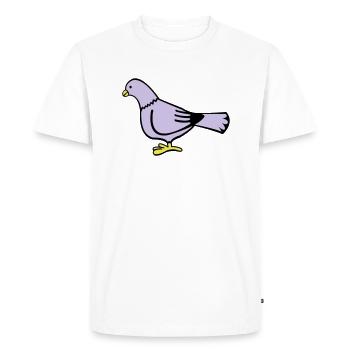 taube - T-shirt Premium bio Homme - blanc - Devant - Nico (187cm)