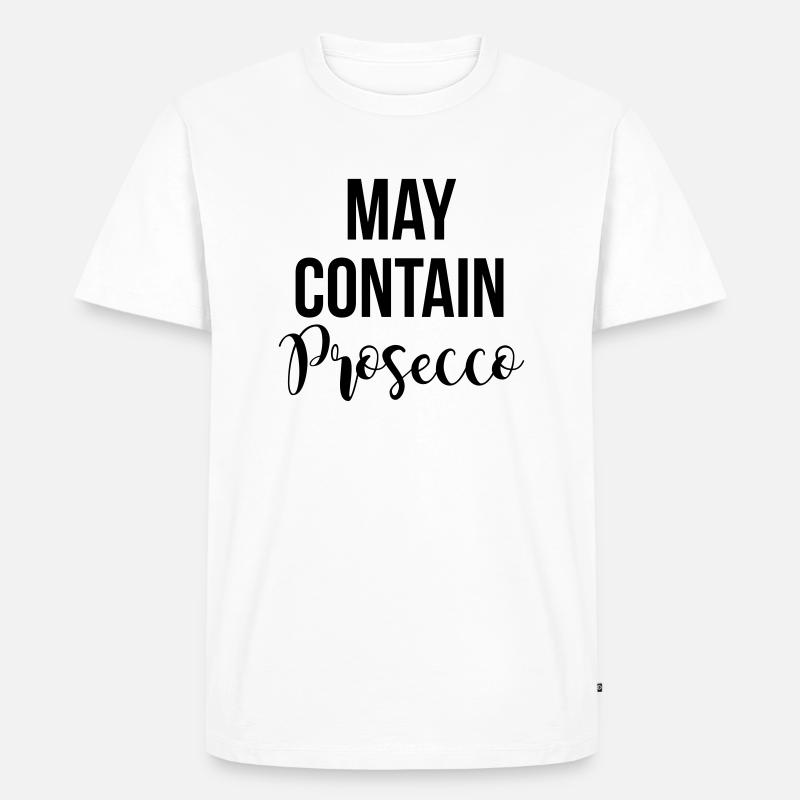 Prosecco - Männer Premium Bio T-Shirt - Weiß